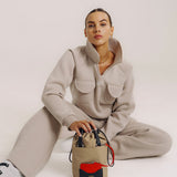 OLEADA NYC Apparel and Accessories > Women > Small Leather Goods > Leather Cardholder Color_Abu Dhabi AnyBucket