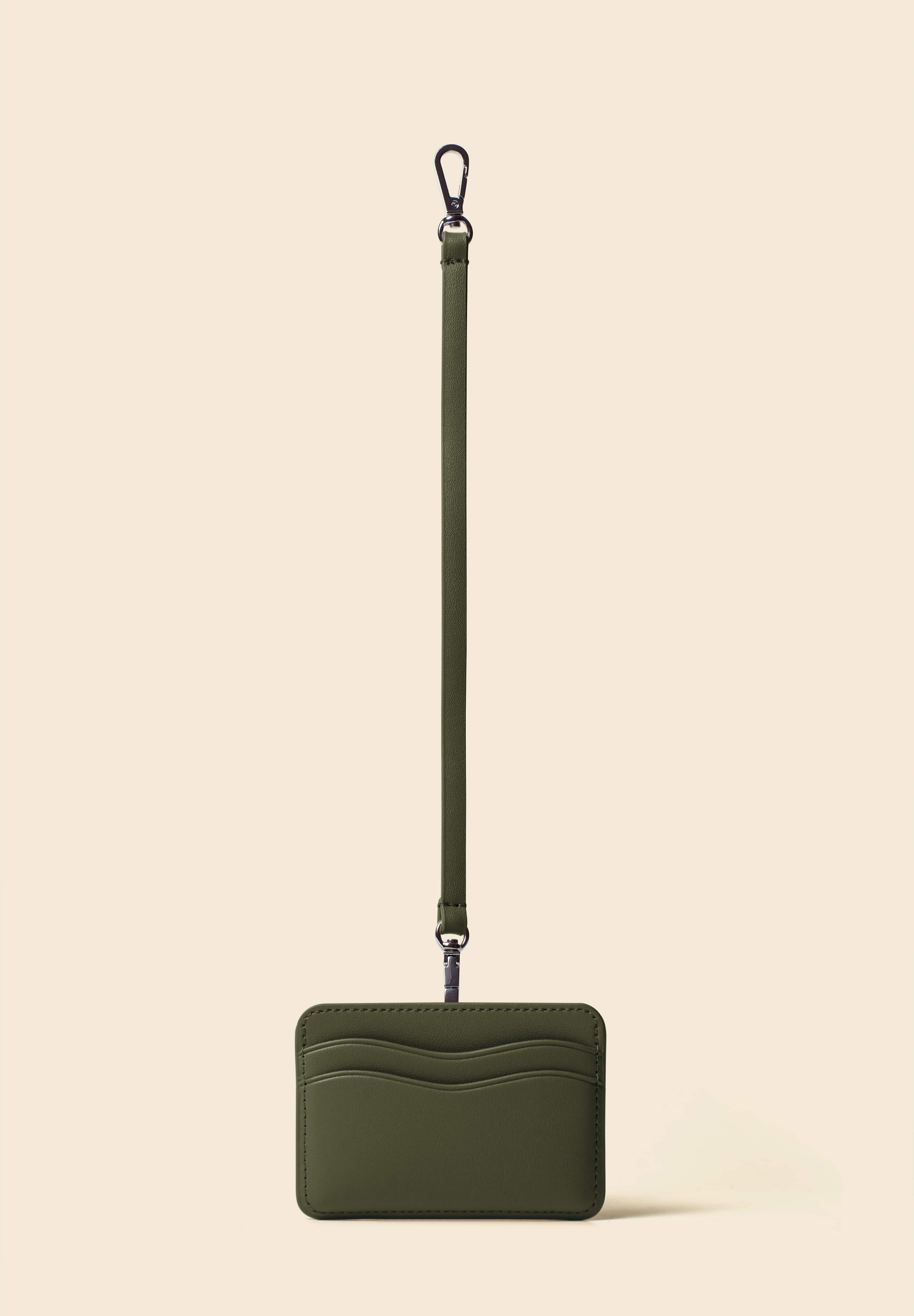 OLEADA NYC Apparel and Accessories > Women > Small Leather Goods > Leather Cardholder Color_Evergreen AnyWear Cardholder