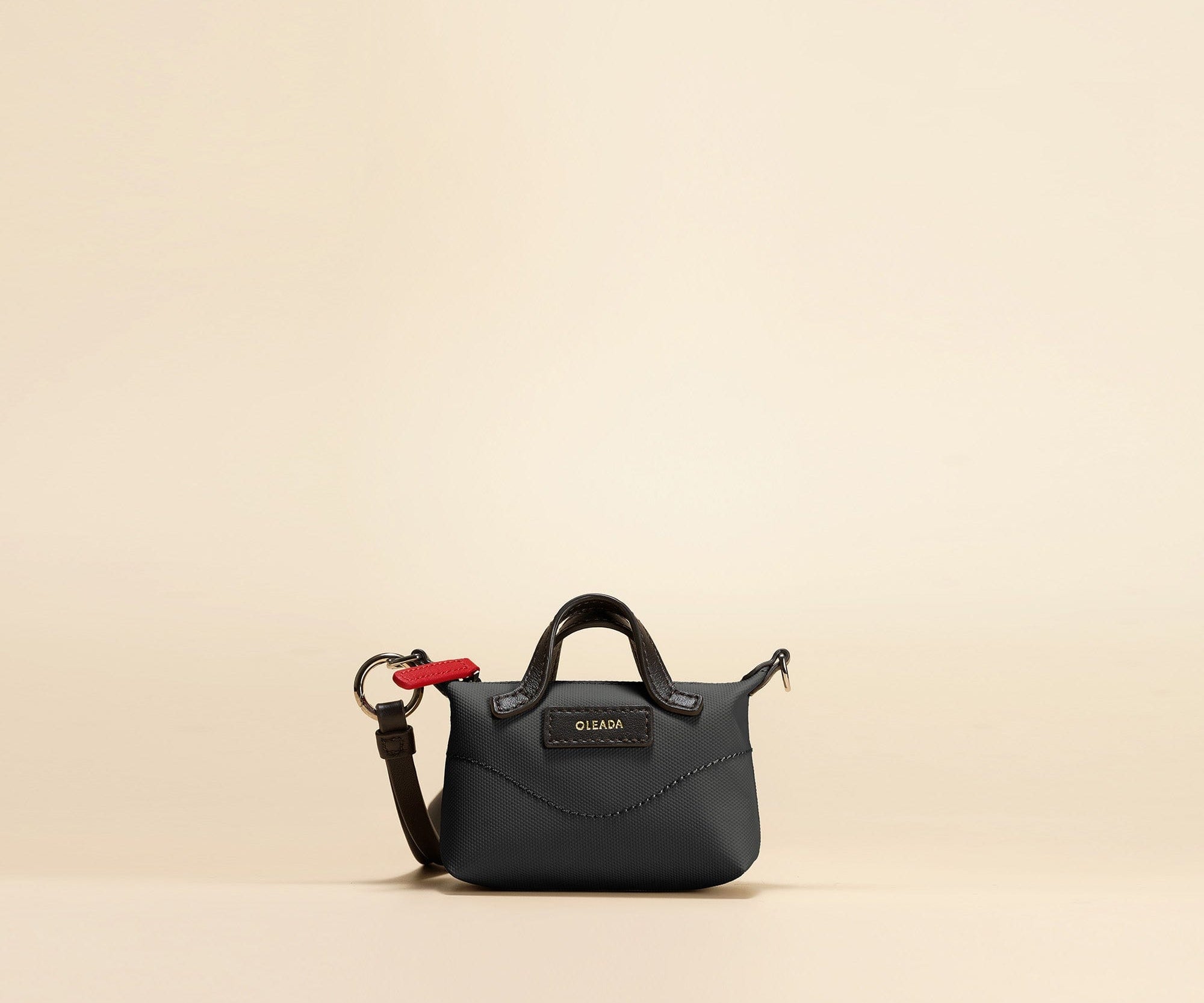 OLEADA NYC Apparel and Accessories > Women > Small Leather Goods > Leather Cardholder Color_Tokyo AnyWear AnyDuffle Charm