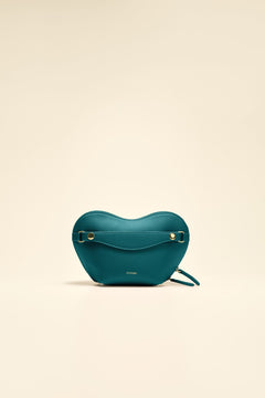 OLEADA NYC Apparel and Accessories > Women > Small Leather Goods > Leather Case Color_Cedar Le Coeur Pouch (Regular)