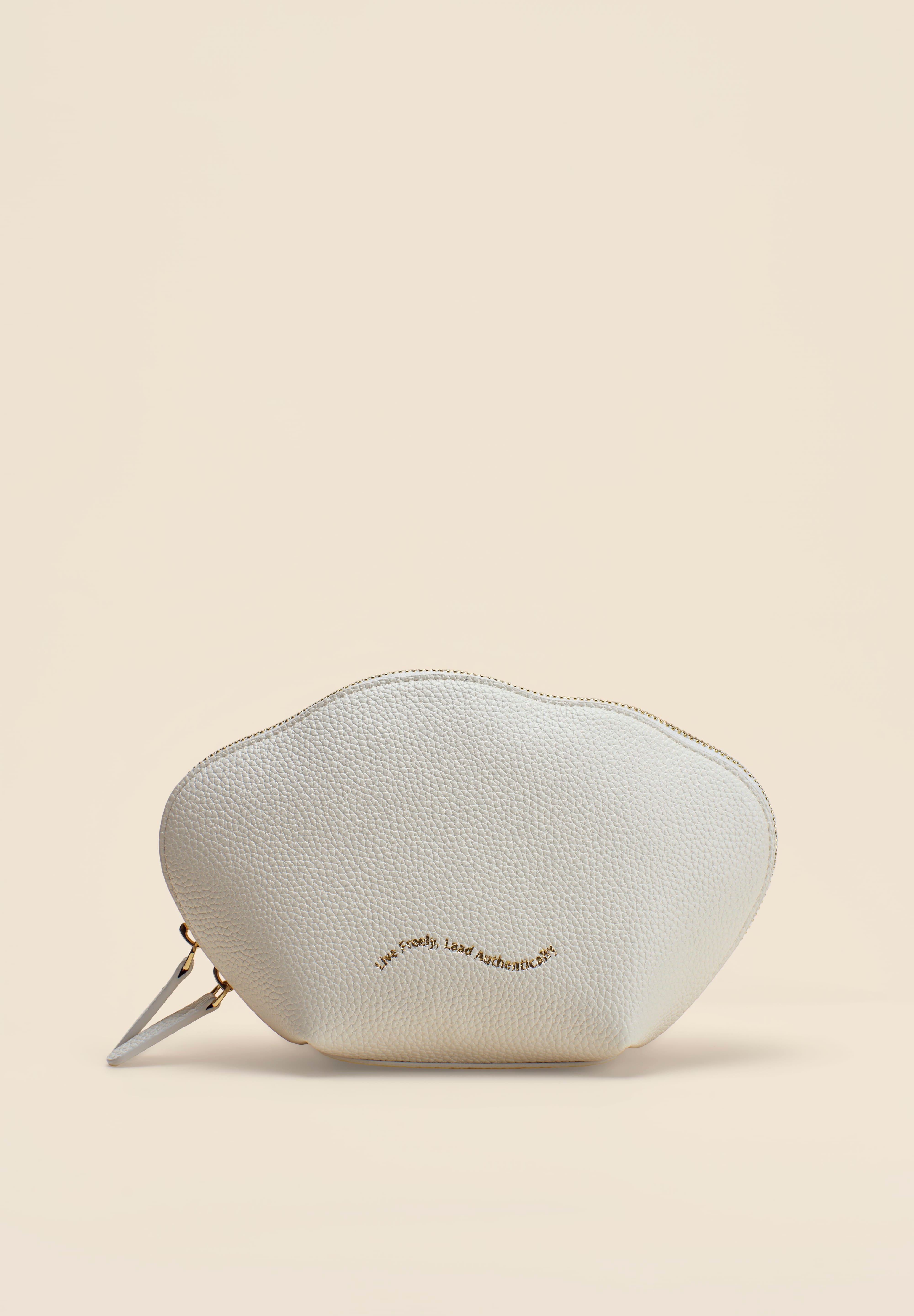 OLEADA NYC Apparel and Accessories > Women > Small Leather Goods > Leather Case Color_Cloud Le Nuage Pouch