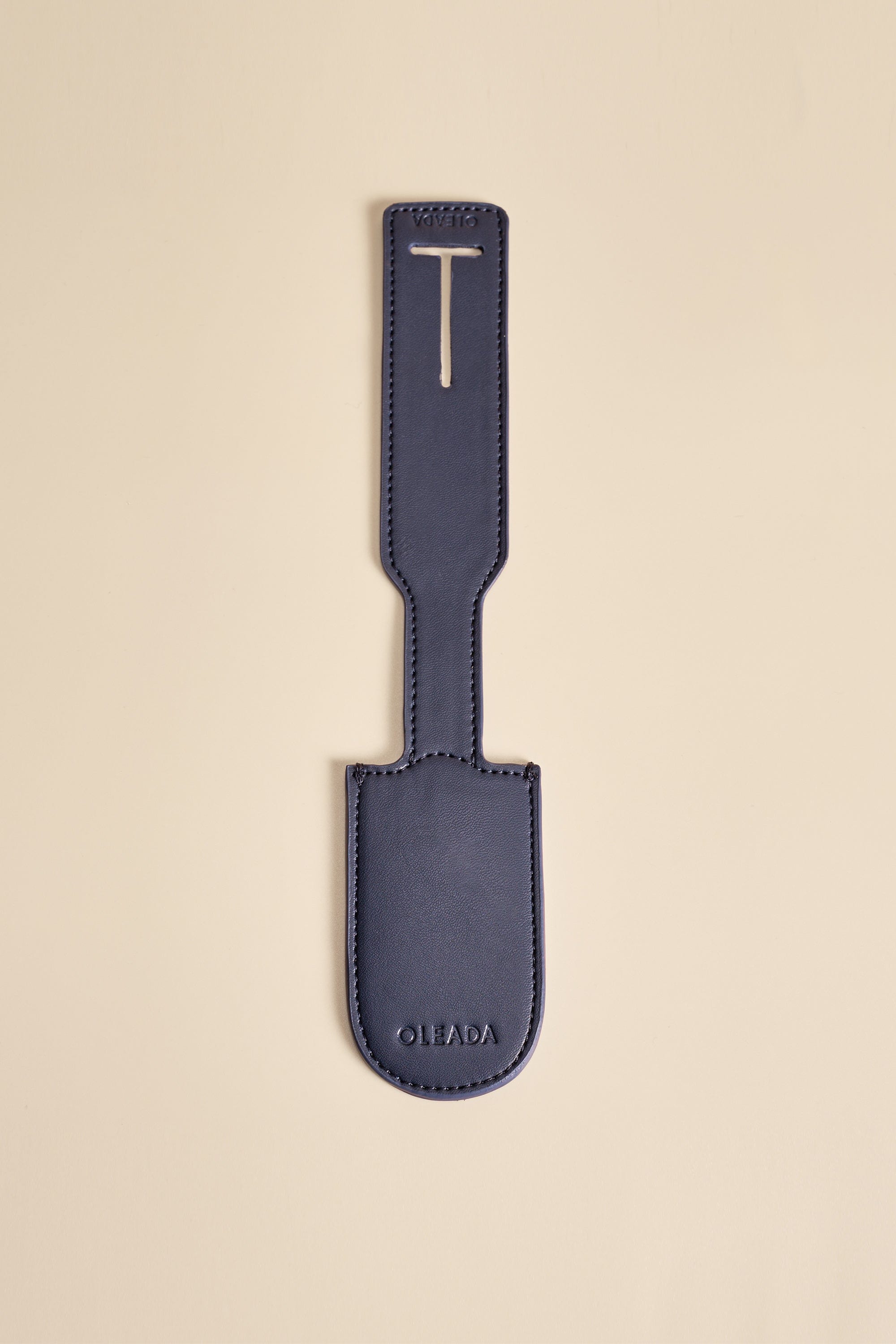 OLEADA NYC Apparel and Accessories > Women > Small Leather Goods > Leather Case Color_Marine Atlas Luggage Tag Emotional Support