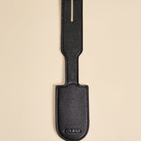 OLEADA NYC Apparel and Accessories > Women > Small Leather Goods > Leather Case Color_Onyx Atlas Luggage Tag Emotional Support