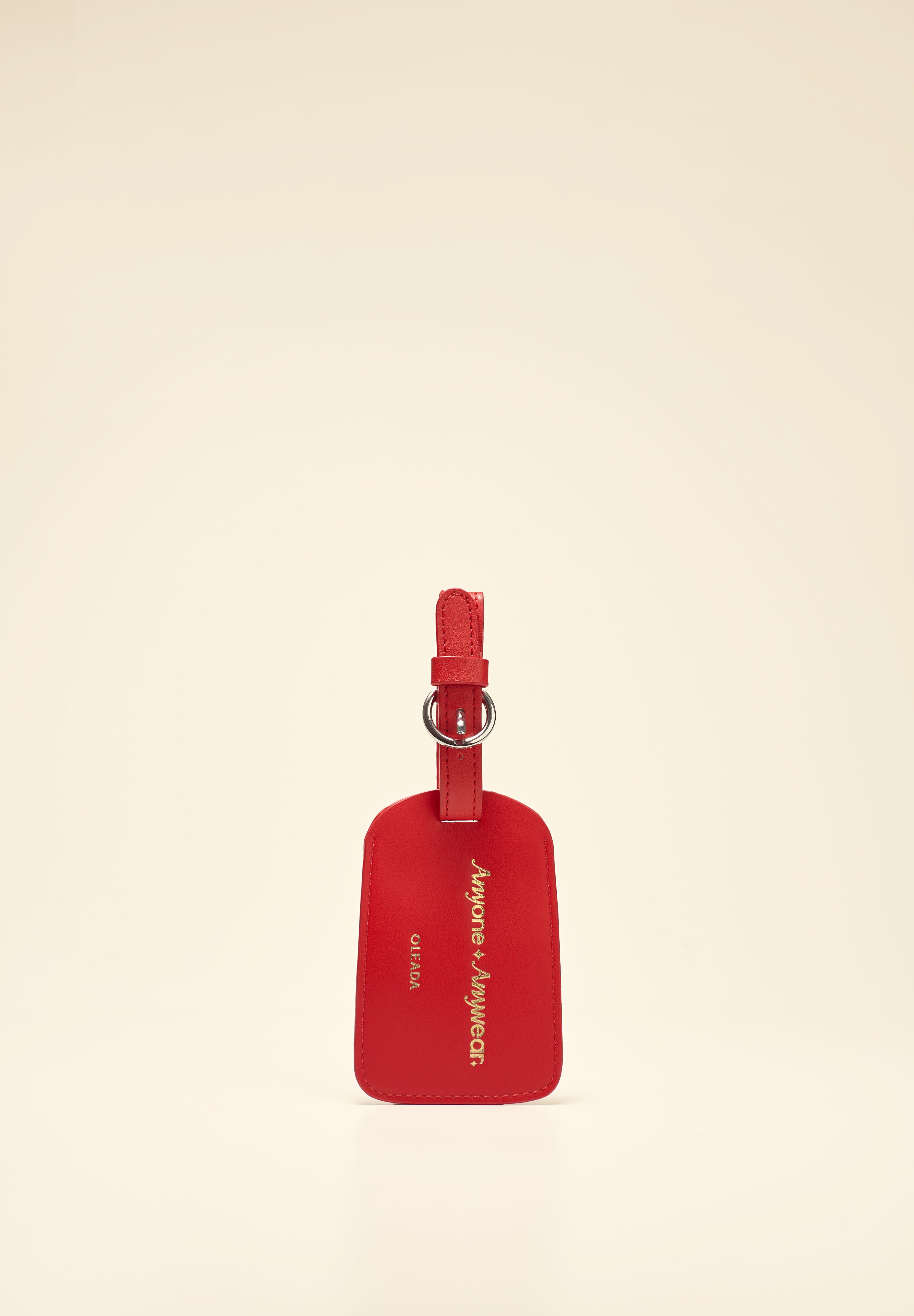 OLEADA NYC Apparel and Accessories > Women > Small Leather Goods > Leather Case Color_Rouge AnyWear AnyTag