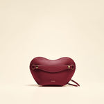 OLEADA NYC Apparel and Accessories > Women > Small Leather Goods > Leather Case Color_Scarlet Le Coeur Pouch (Regular)