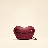 OLEADA NYC Apparel and Accessories > Women > Small Leather Goods > Leather Case Color_Scarlet Le Coeur Pouch (Regular)