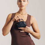 OLEADA NYC Apparel and Accessories > Women > Small Leather Goods > Leather Case Marina Carryall Charm