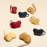 OLEADA NYC Apparel and Accessories > Women > Small Leather Goods > Leather Case Mini Le Coeur Pouch