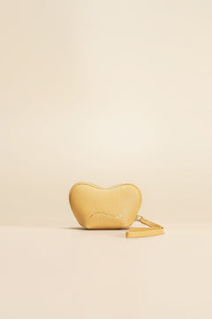 OLEADA NYC Apparel and Accessories > Women > Small Leather Goods > Leather Case Mini Le Coeur Pouch