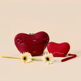 OLEADA NYC Apparel and Accessories > Women > Small Leather Goods > Leather Case Mini Le Coeur Pouch (Mini)