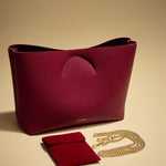 OLEADA NYC Apparel and Accessories > Women > Small Leather Goods > Leather Hand Bag Color_Scarlet Book Tote