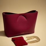 OLEADA NYC Apparel and Accessories > Women > Small Leather Goods > Leather Hand Bag Color_Scarlet Book Tote