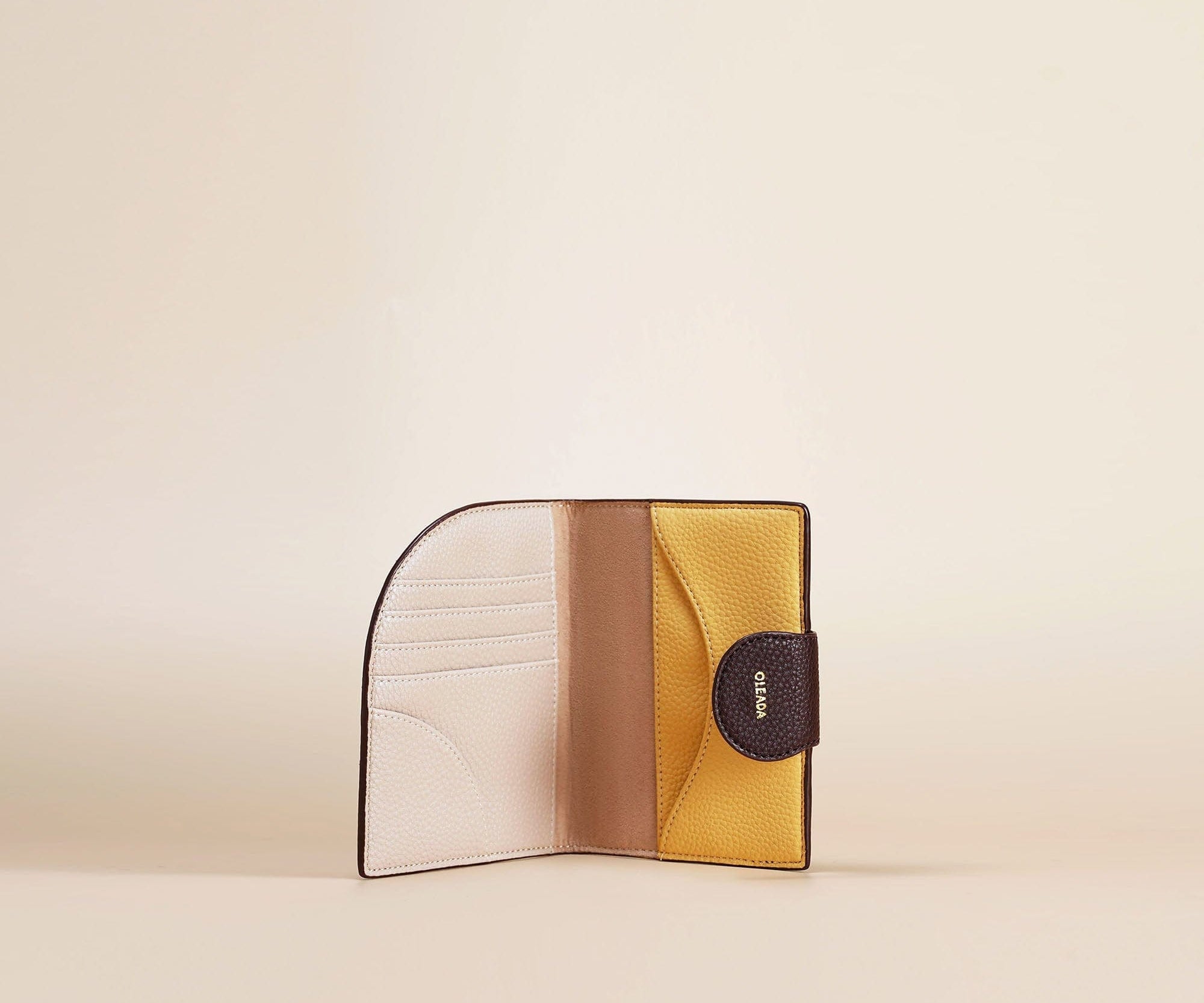 OLEADA NYC Apparel and Accessories > Women > Small Leather Goods > Leather Passport Holder Jet-set Passport Holder