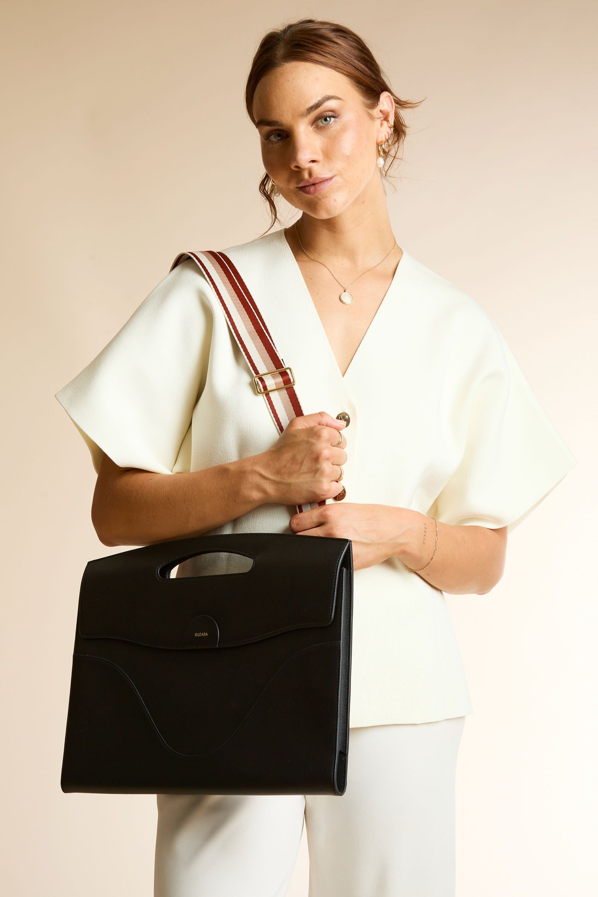 OLEADA NYC Apparel and Accessories > Women > Small Leather Goods > Leather Strap Canal Bag Strap