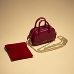 OLEADA NYC Apparel and Accessories > Women > Small Leather Goods > Leather Strap Color_Gold Chain Bag Strap