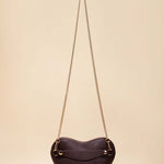OLEADA NYC Apparel and Accessories > Women > Small Leather Goods > Leather Strap Color_Gold Chain Bag Strap
