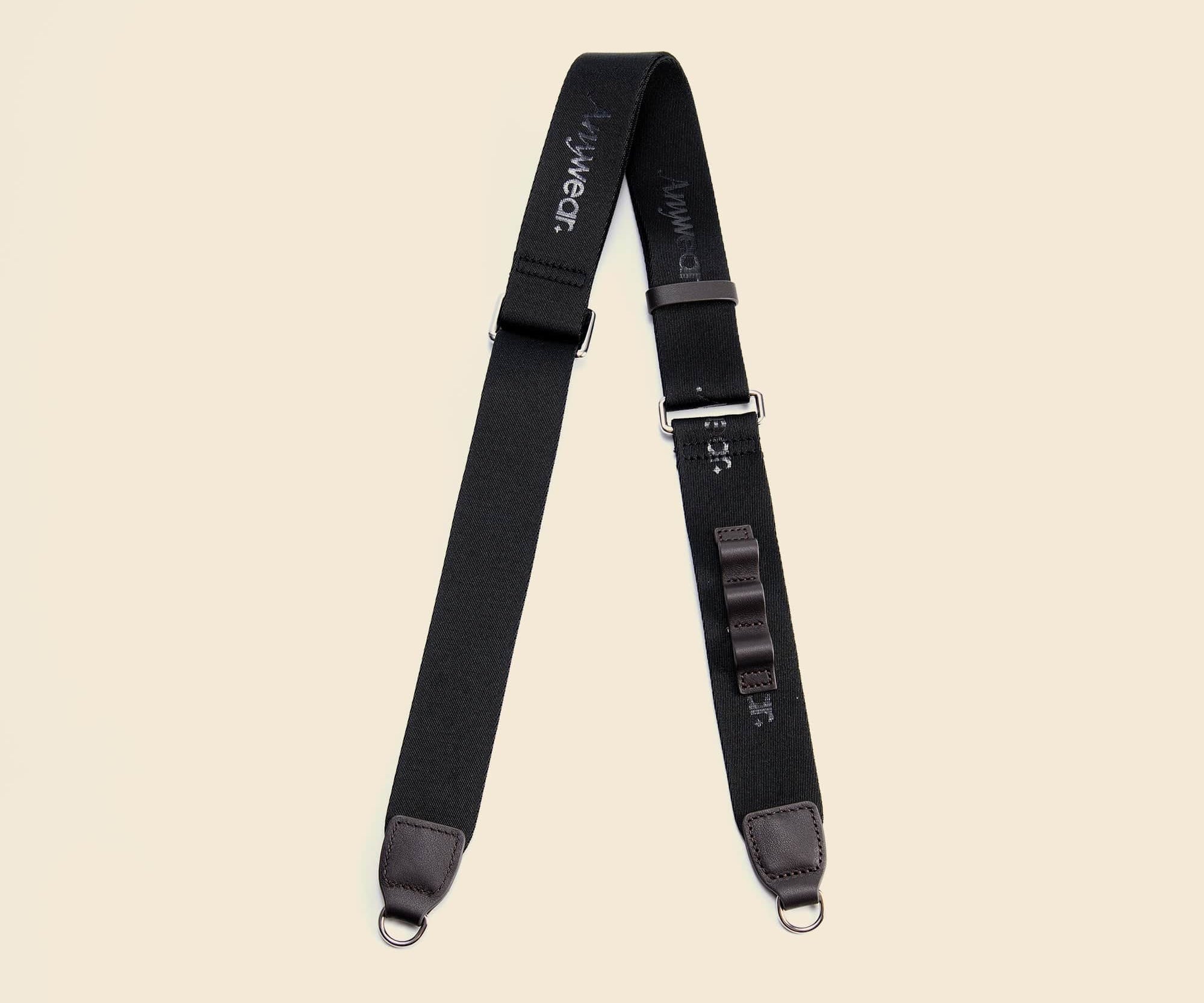 OLEADA NYC Apparel and Accessories > Women > Small Leather Goods > Leather Strap Color_Onyx AnyDuffle Webbing Strap