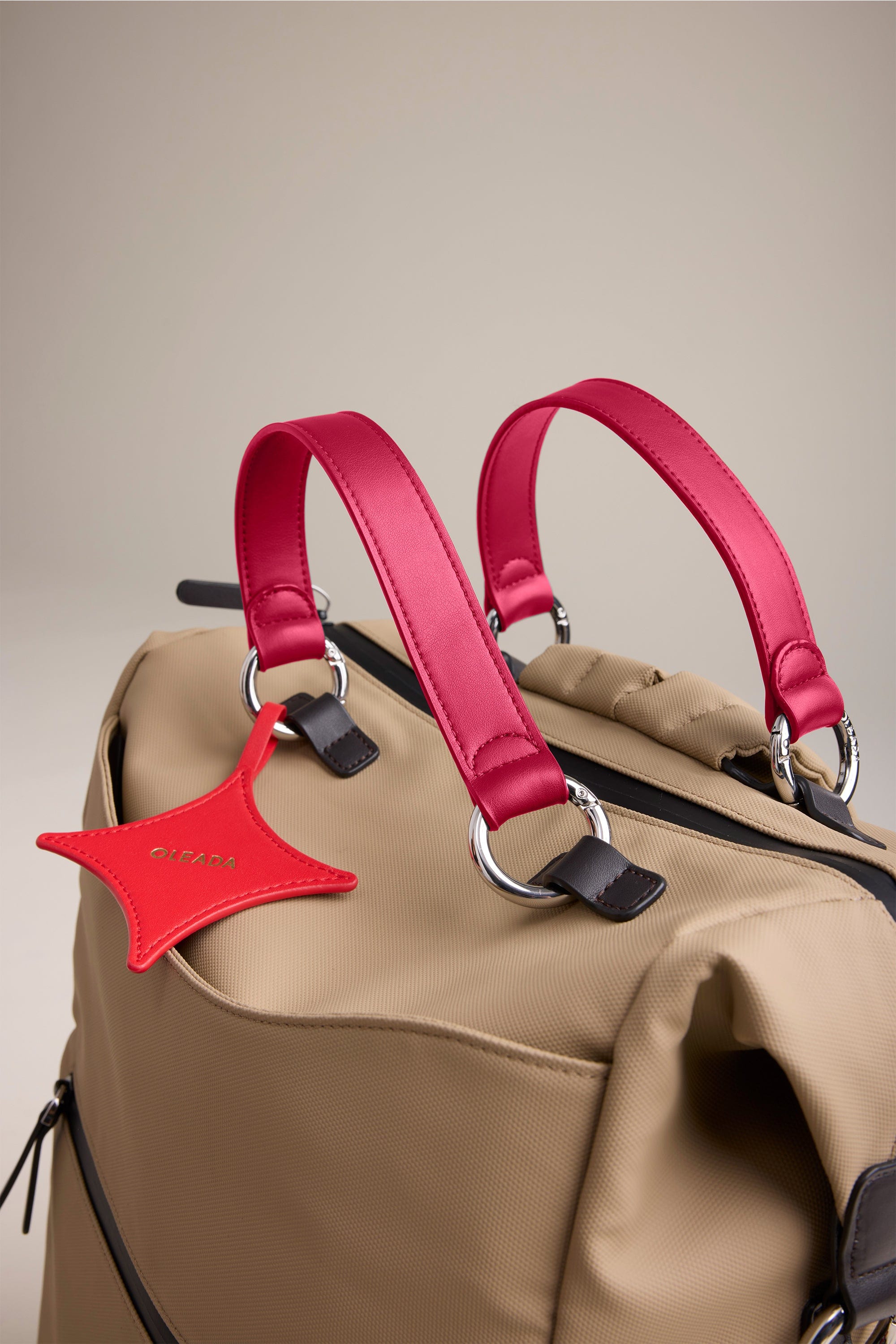OLEADA NYC Apparel and Accessories > Women > Small Leather Goods > Leather Strap Color_Rose AnyBackpack Strap(Set of 2)