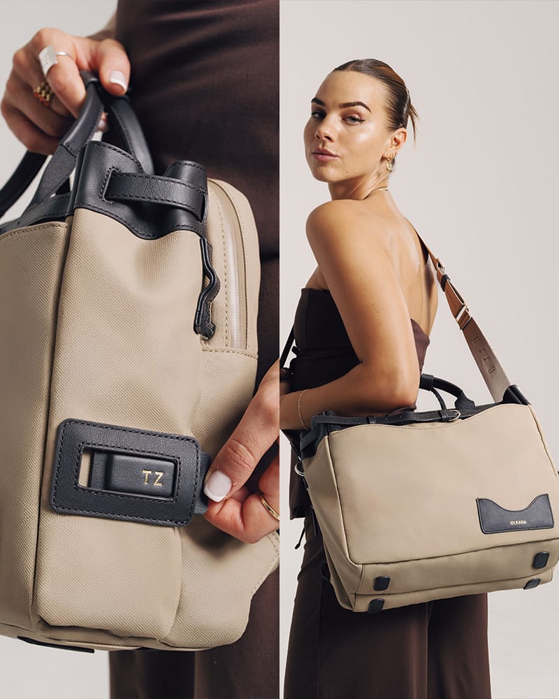 OLEADA NYC Apparel and Accessories > Women > Small Leather Goods > Leather Tab Color_Abu Dhabi AnyPortfolio Personalization