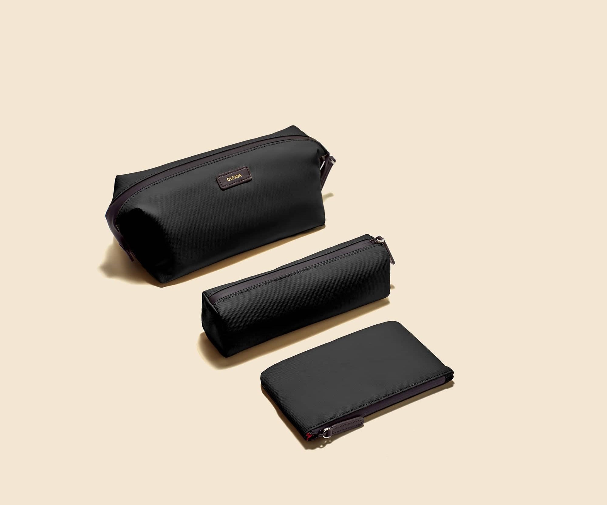 OLEADA NYC Apparel and Accessories > Women > Small Leather Goods > Leather Toiletry Set Color_Tokyo AnyWear Toiletry Set