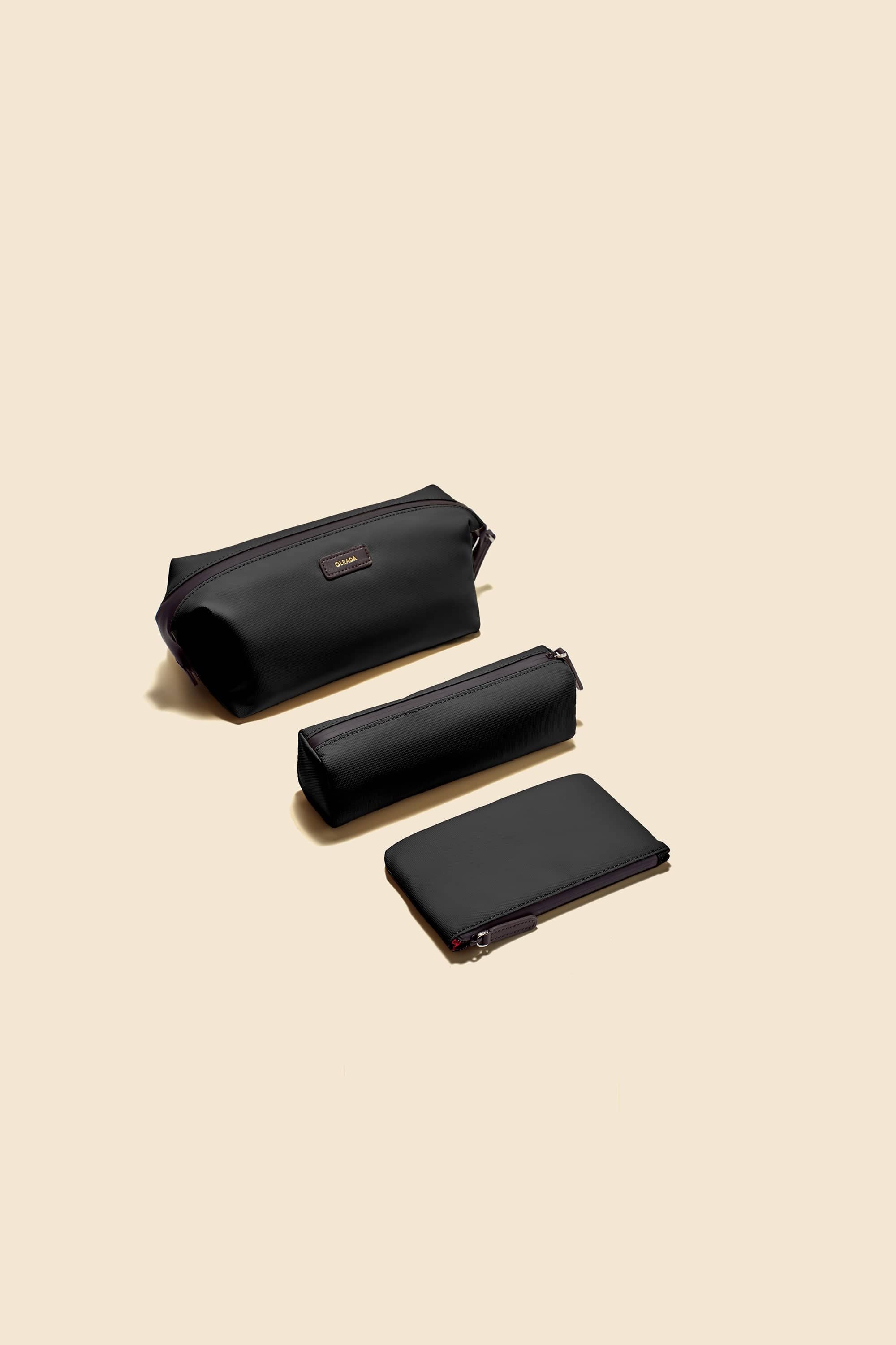 OLEADA NYC Apparel and Accessories > Women > Small Leather Goods > Leather Toiletry Set Color_Tokyo AnyWear Toiletry Set