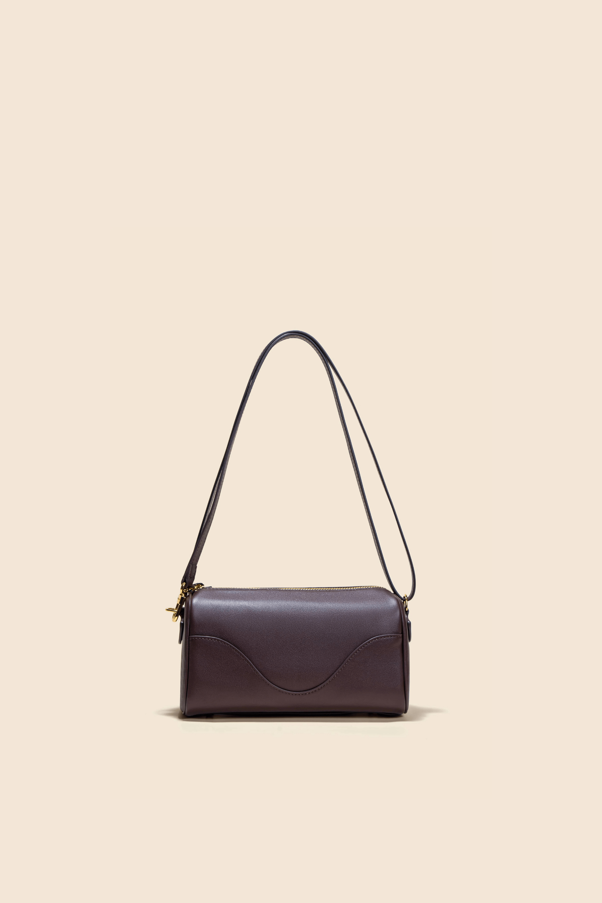 OLEADA NYC Apparel and Accessories > Women > Work Bag > Leather Handbag > Compact Bag > Shoulder Bag Color_Chocolate Marina Box