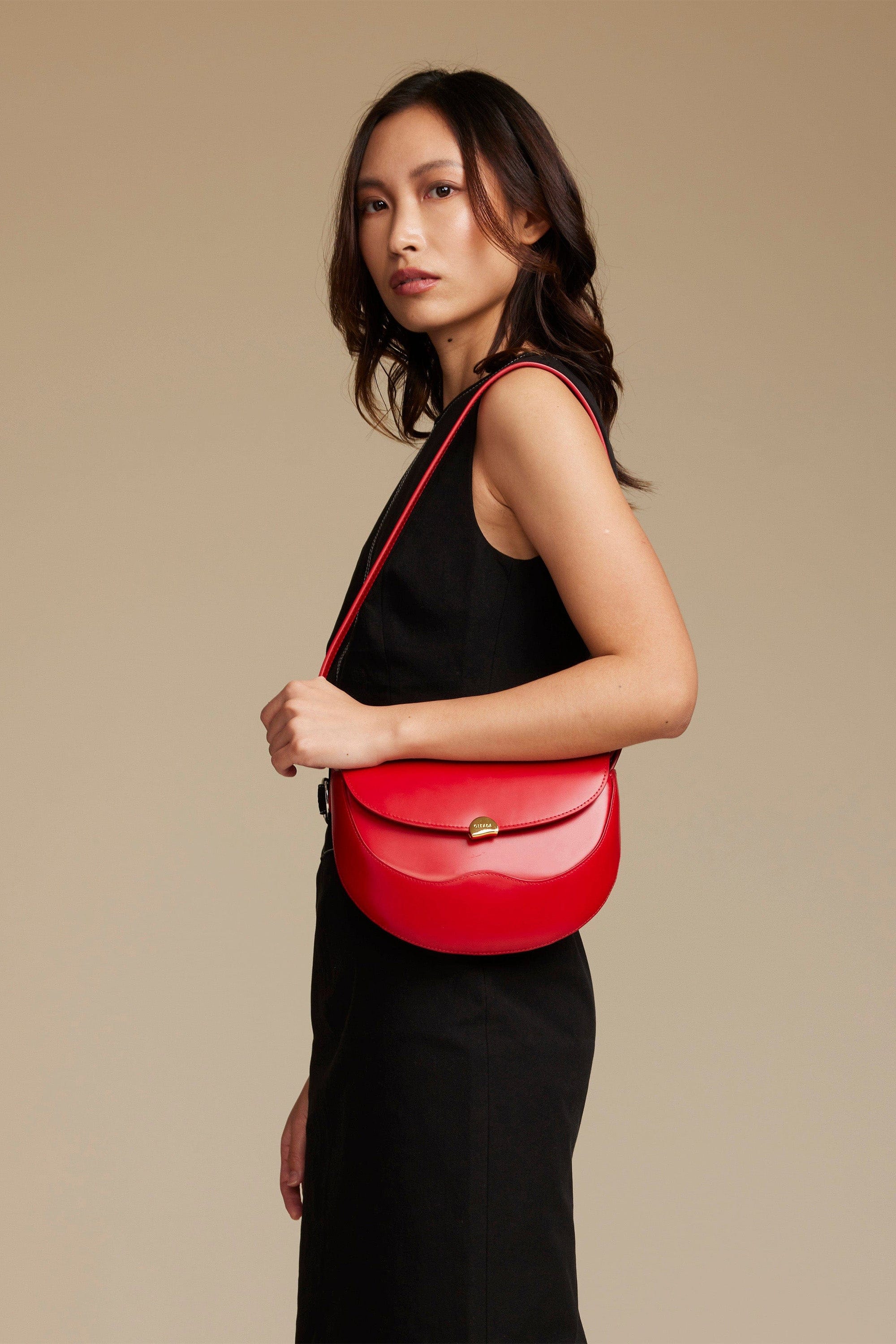 OLEADA NYC Apparel and Accessories > Women > Work Bag > Leather Handbag > Compact Bag > Shoulder Bag Echo Bag