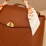 OLEADA NYC Apparel and Accessories > Women > Work Bag > Leather Handbag > Shoulder Bag Roman Twilly Scarf