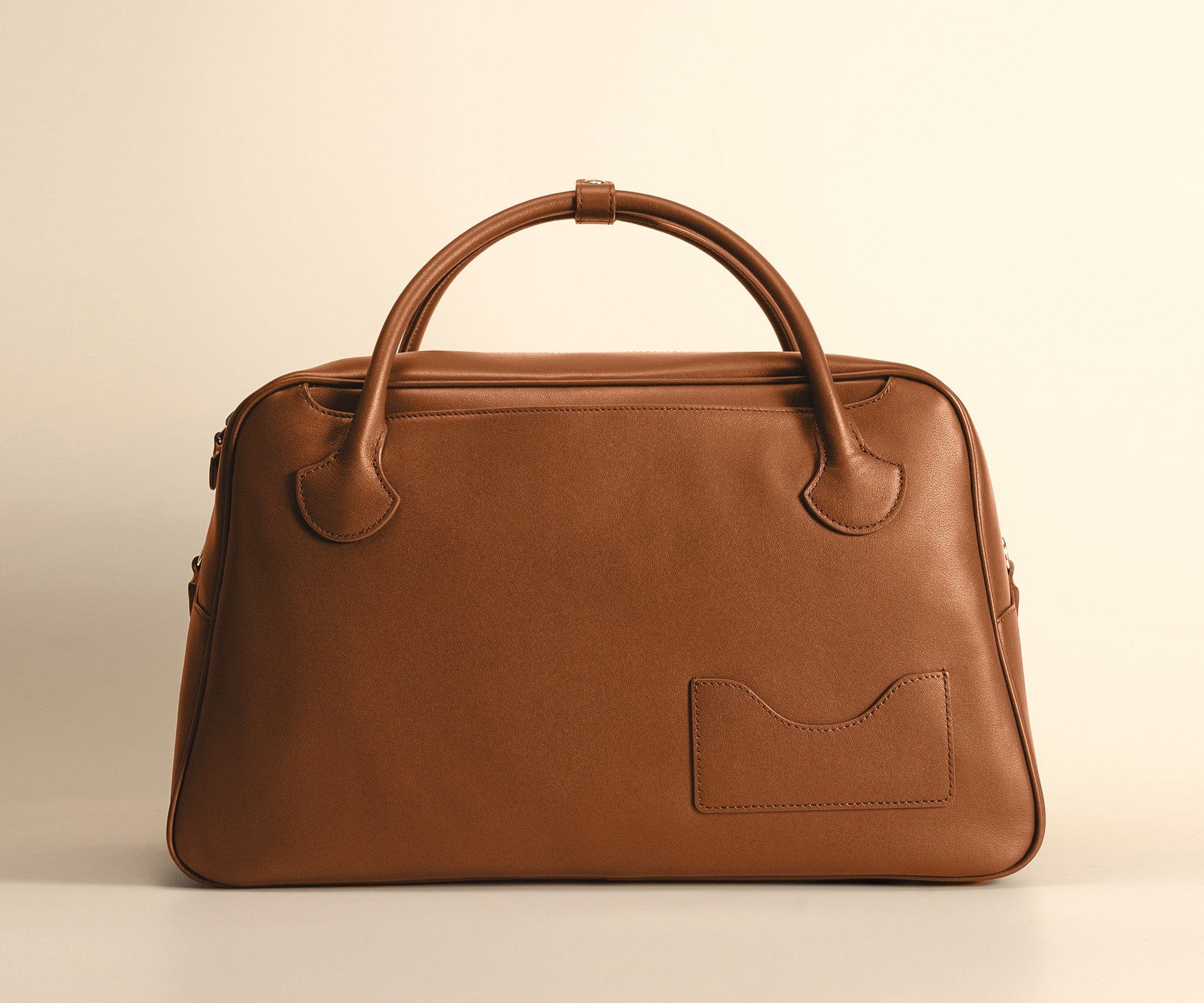 OLEADA NYC Backpack> Leather Backpack For Women > Handbag > Convertible To Shoulder Bag > Fits 14" laptop> Color_Cognac Marina Carryall