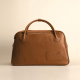 OLEADA NYC Backpack> Leather Backpack For Women > Handbag > Convertible To Shoulder Bag > Fits 14" laptop> Color_Cognac Marina Carryall