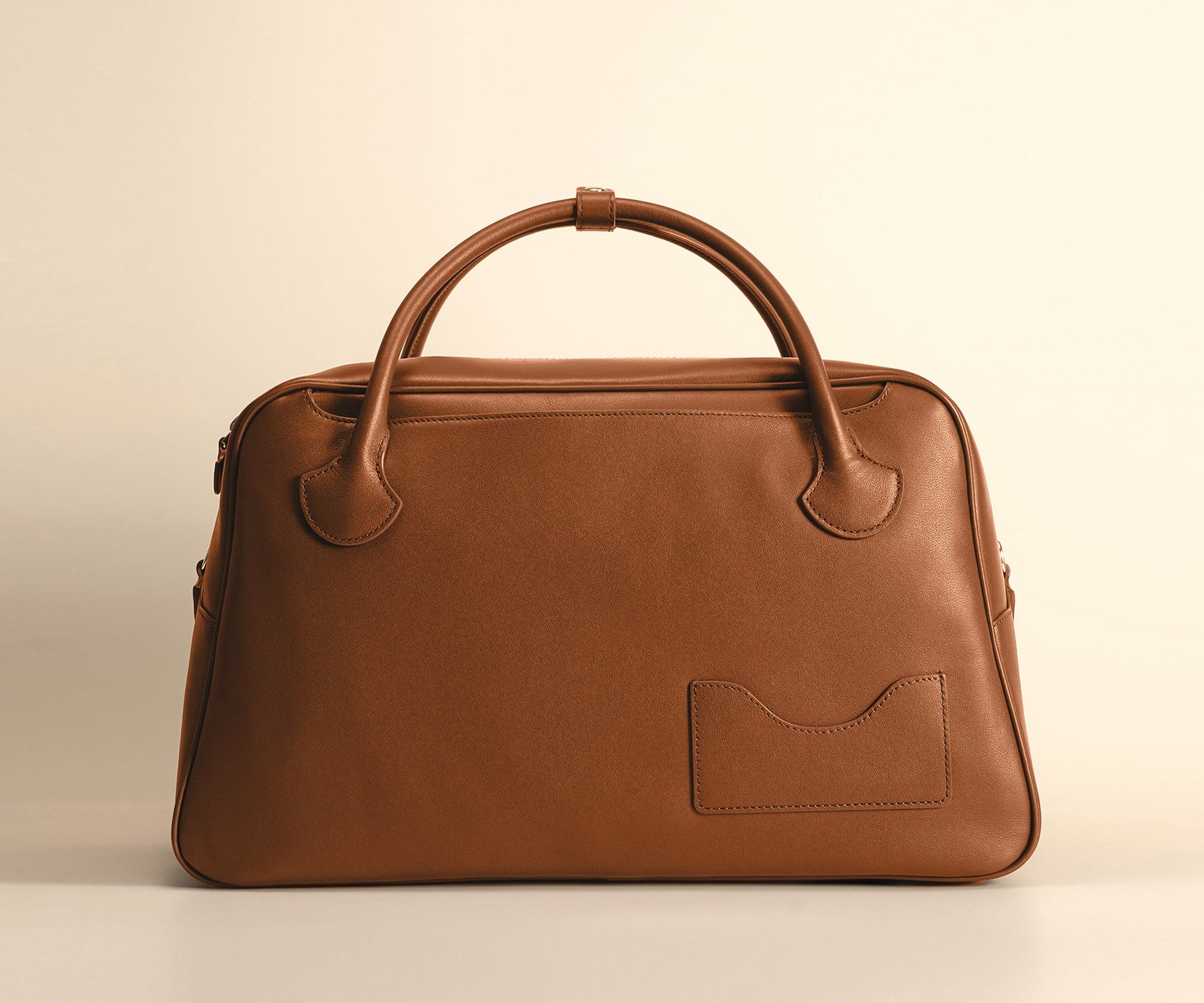 OLEADA NYC Backpack> Leather Backpack For Women > Handbag > Convertible To Shoulder Bag > Fits 14" laptop> Color_Cognac Marina Carryall