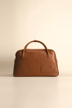 OLEADA NYC Backpack> Leather Backpack For Women > Handbag > Convertible To Shoulder Bag > Fits 14" laptop> Color_Cognac Marina Carryall