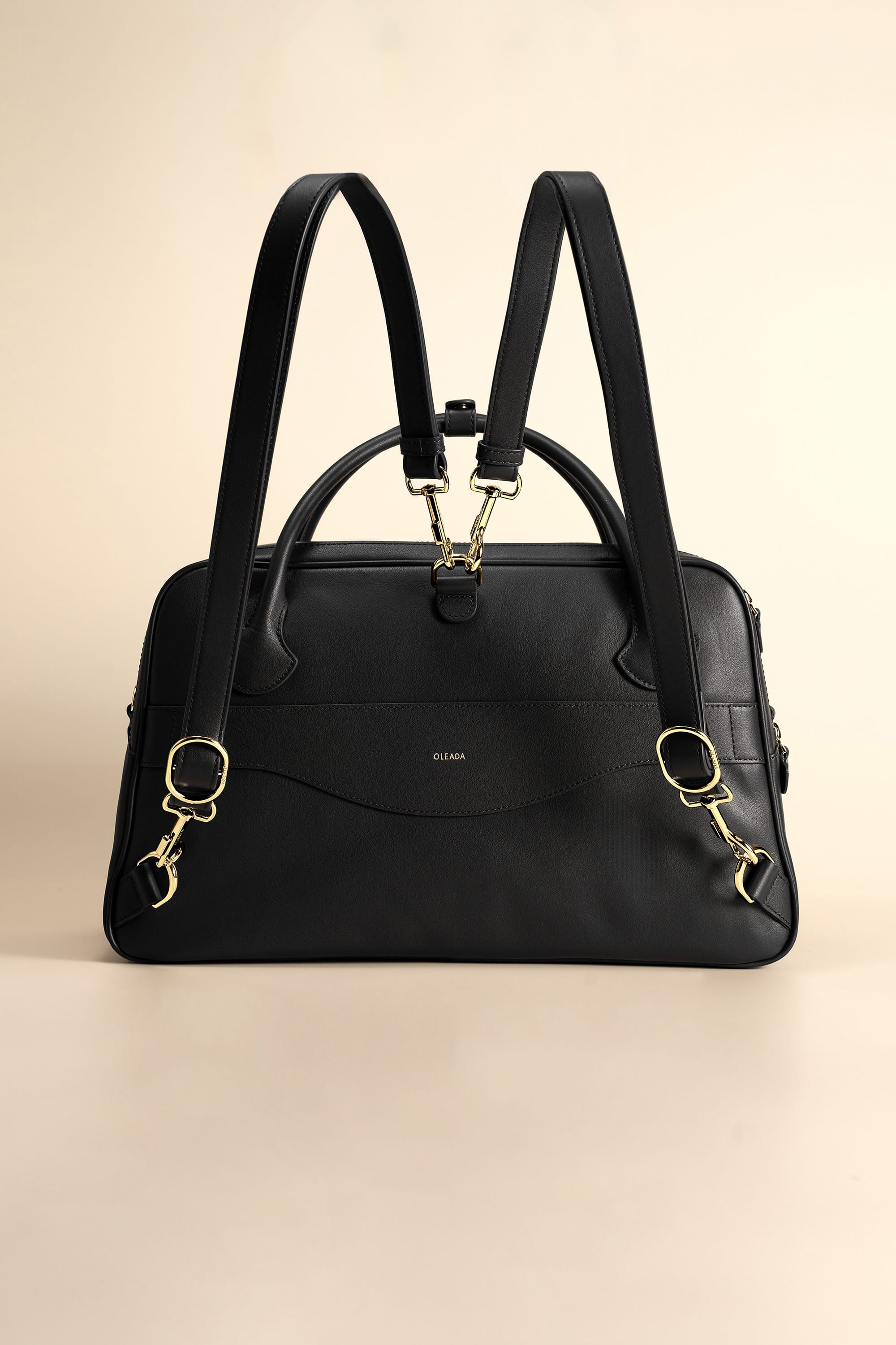 OLEADA NYC Backpack> Leather Backpack For Women > Handbag > Convertible To Shoulder Bag > Fits 14" laptop> Marina Carryall