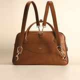OLEADA NYC Backpack> Leather Backpack For Women > Handbag > Convertible To Shoulder Bag > Fits 14" laptop> Marina Carryall