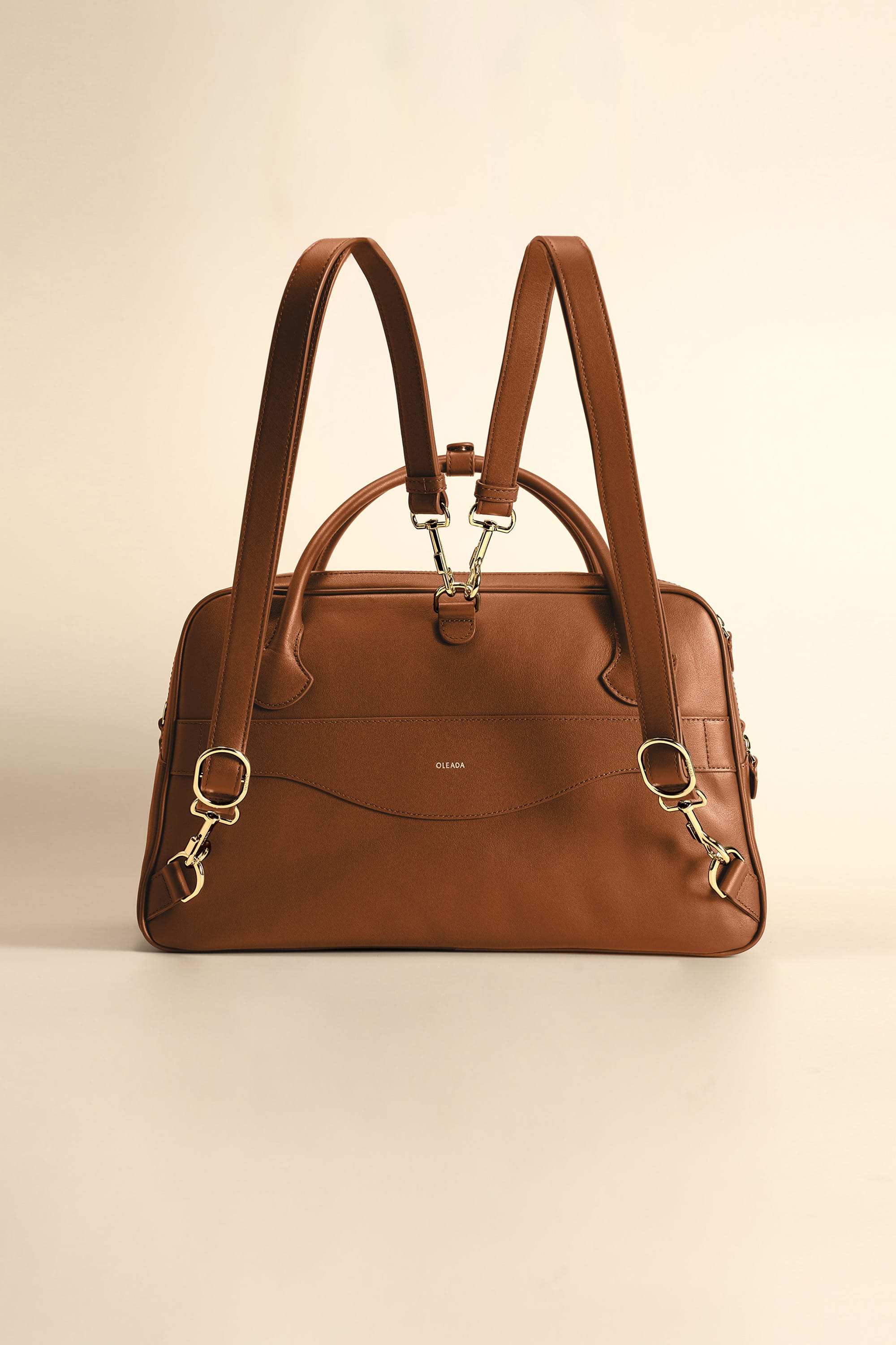 OLEADA NYC Backpack> Leather Backpack For Women > Handbag > Convertible To Shoulder Bag > Fits 14" laptop> Marina Carryall