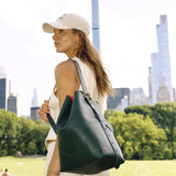 OLEADA NYC Bucket Bag > Leather Tote Bag For Women > Large Capacity Handbag > Convertible To Shoulder Bag > stylish 14 inch laptop bag Marina Soft Bucket