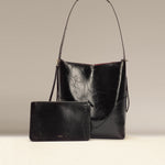 OLEADA NYC Bucket Bag > Leather Tote Bag For Women > Large Capacity Handbag > Convertible To Shoulder Bag > stylish 14 inch laptop bag Marina Soft Bucket