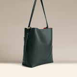 OLEADA NYC Bucket Bag > Leather Tote Bag For Women > Large Capacity Handbag > Convertible To Shoulder Bag > stylish 14 inch laptop bag Marina Soft Bucket