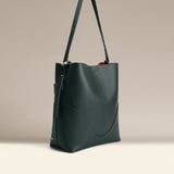 OLEADA NYC Bucket Bag > Leather Tote Bag For Women > Large Capacity Handbag > Convertible To Shoulder Bag > stylish 14 inch laptop bag Marina Soft Bucket