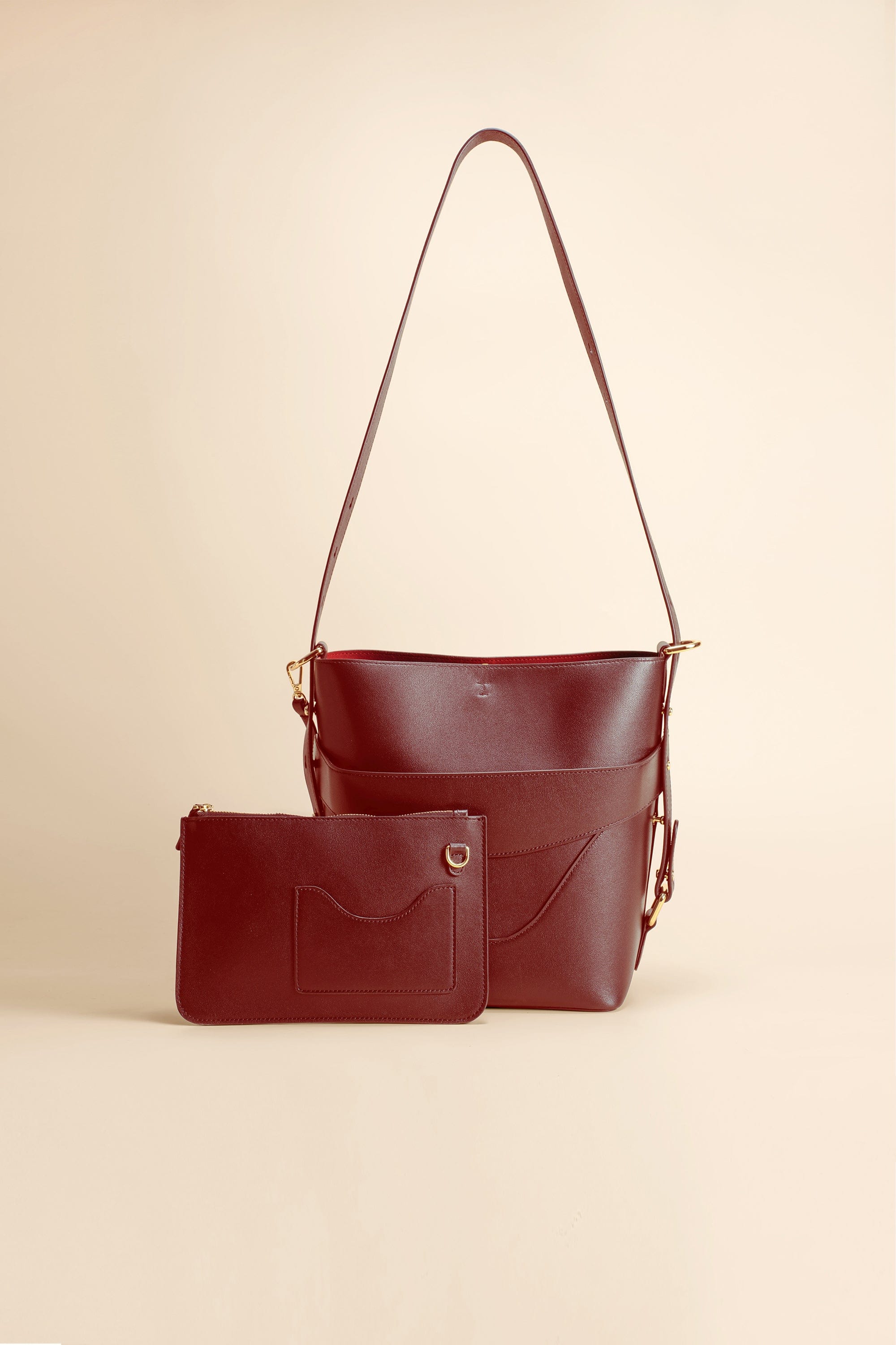 OLEADA NYC Bucket Bag > Leather Tote Bag For Women > Mini Handbag > Convertible To Shoulder Bag > Fits iPad Mini> Mini Marina Soft Bucket