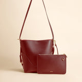 OLEADA NYC Bucket Bag > Leather Tote Bag For Women > Mini Handbag > Convertible To Shoulder Bag > Fits iPad Mini> Mini Marina Soft Bucket