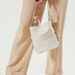 OLEADA NYC Bucket Bag > Leather Tote Bag For Women > Mini Handbag > Convertible To Shoulder Bag > Fits iPad Mini> Mini Marina Soft Bucket