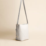 OLEADA NYC Bucket Bag > Leather Tote Bag For Women > Mini Handbag > Convertible To Shoulder Bag > Fits iPad Mini> Mini Marina Soft Bucket