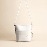 OLEADA NYC Bucket Bag > Leather Tote Bag For Women > Mini Handbag > Convertible To Shoulder Bag > Fits iPad Mini> Mini Marina Soft Bucket