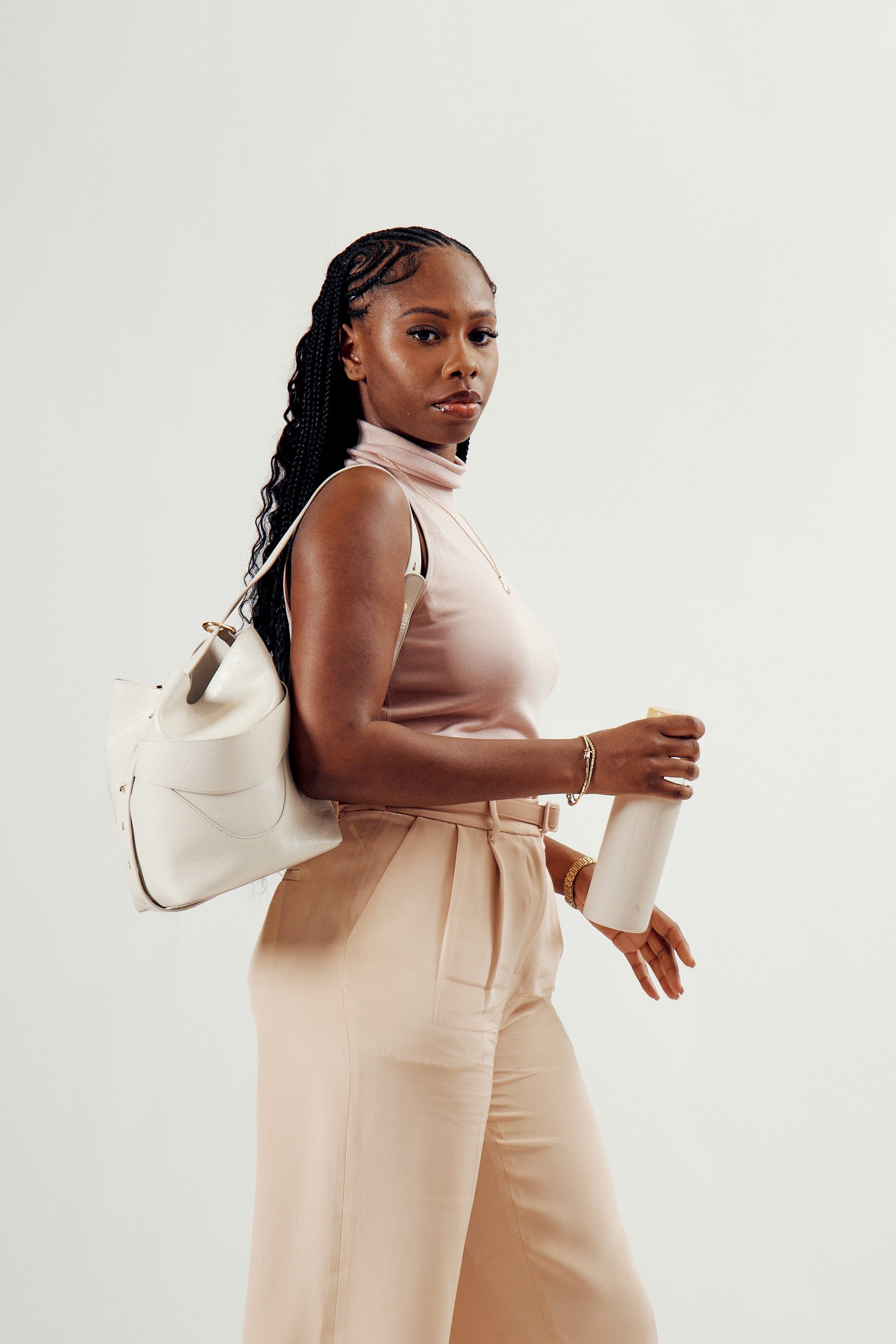 OLEADA NYC Bucket Bag > Leather Tote Bag For Women > Mini Handbag > Convertible To Shoulder Bag > Fits iPad Mini> Mini Marina Soft Bucket