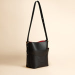 OLEADA NYC Bucket Bag > Leather Tote Bag For Women > Mini Handbag > Convertible To Shoulder Bag > Fits iPad Mini> Mini Marina Soft Bucket