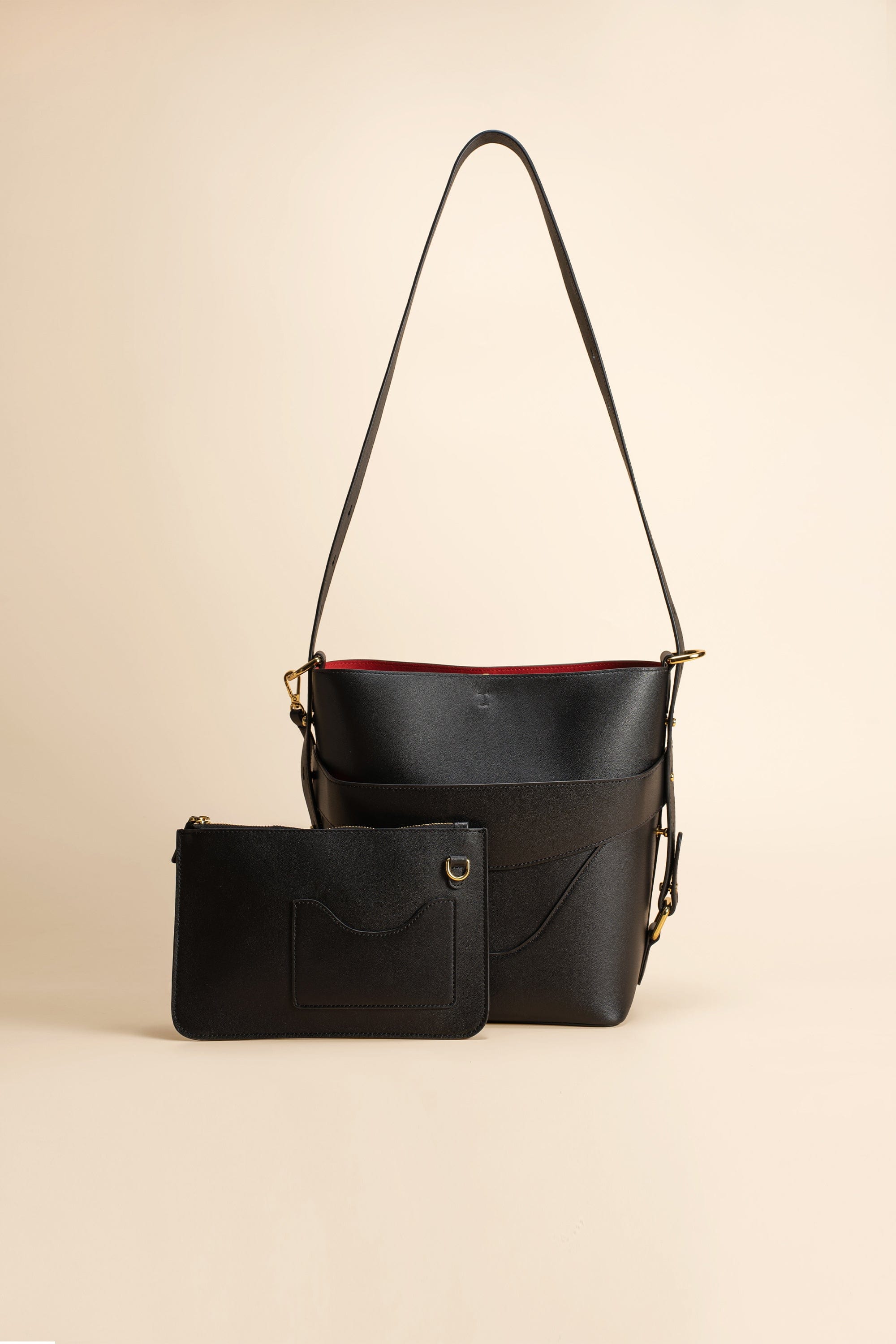 OLEADA NYC Bucket Bag > Leather Tote Bag For Women > Mini Handbag > Convertible To Shoulder Bag > Fits iPad Mini> Mini Marina Soft Bucket
