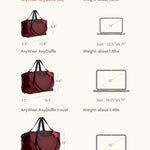 OLEADA NYC convertible travel bags > airport tote bags > overnight bags > water-resistant vegan bags > stylish multi-use bags AnyWear AnyDuffle City