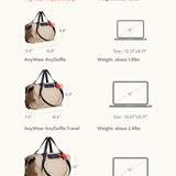 OLEADA NYC convertible travel bags > airport tote bags > overnight bags > water-resistant vegan bags > stylish multi-use bags AnyWear AnyDuffle City