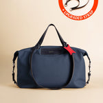 OLEADA NYC convertible travel bags > airport tote bags > overnight bags > water-resistant vegan bags > stylish multi-use bags Color_Mykonos AnyWear AnyDuffle